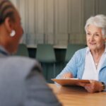 Person learning about the assistance measure